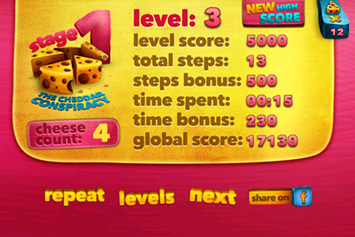 Screenshots stage select score